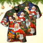 Festive Christmas Gift Hawaiian Shirt Design View For Casual Summer Styling