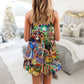 Christmas All You Need Is A Bike – Women's Summer Sleeveless V-Neck Camisole Dress
