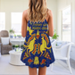 Pride Kangaroo Koala Art V-Neck Sleeveless Cami Dress For Festivals Travel And Relaxed Casual Summer Wear