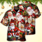 Watercolor Christmas Story Nights Gift Hawaiian Shirt Design View For Casual Summer Styling