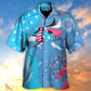 American Independence Fourth Hawaiian Shirt Graphic Artwork Detail For Resort Wear
