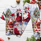 Santa Holiday Arrival Short Sleeve Pajamas Set For Christmas Mornings And Relaxed Lounging