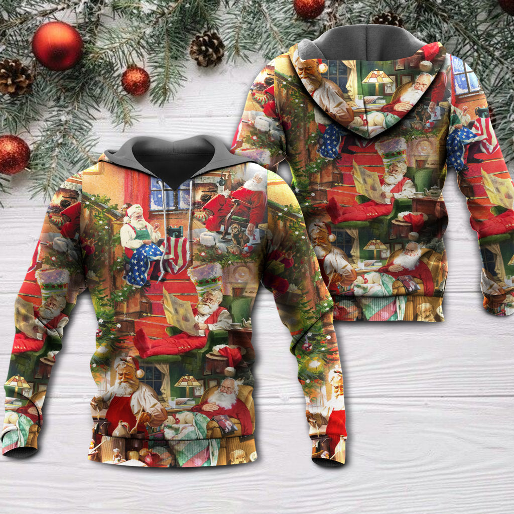 Christmas Santa Everyday Life Hoodie For Festive Family Moments Winter Wear And Holiday Gift Ideas
