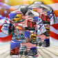 Truck US Flag Independence Hawaiian Shirt For Beach Parties And Weekend Getaways