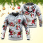 Christmas Santa Snow Mountain Hoodie For Festive Days Casual Adventures And Thoughtful Seasonal Gifting