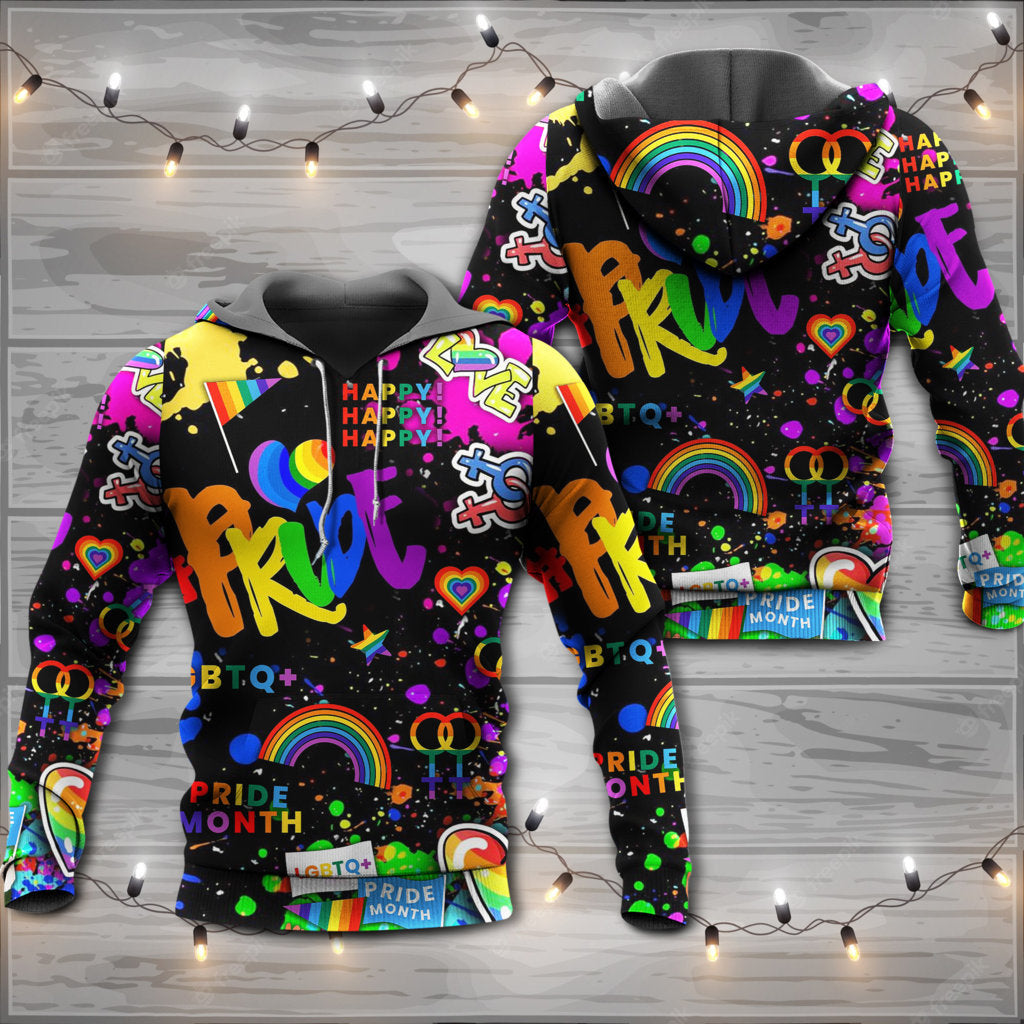 Colorful Pride Unity Hoodie For Colorful Celebrations Casual Travel And Everyday Comfort