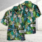 Tropical Funny Cricket Weekend Humor Hawaiian Shirt Fabric Pattern Detail For Summer Travel