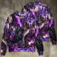 Purple Dragon Skull Lightning Fantasy Sweater For Alternative Fashion Events And Thoughtful Seasonal Gifts