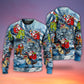 Christmas Santa Riding Dinosaur Tree Gift Sweater For Family Gatherings Winter Travel And Everyday Seasonal Comfort