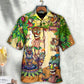 Cocktail Tiki Bar Summer Beach Hawaiian Shirt Artwork Detail For Tropical Trips And Casual Outings