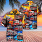 Truck Fire Firefighter Tribute Hawaiian Shirt Design View For Resort Travel And Thoughtful Gifting