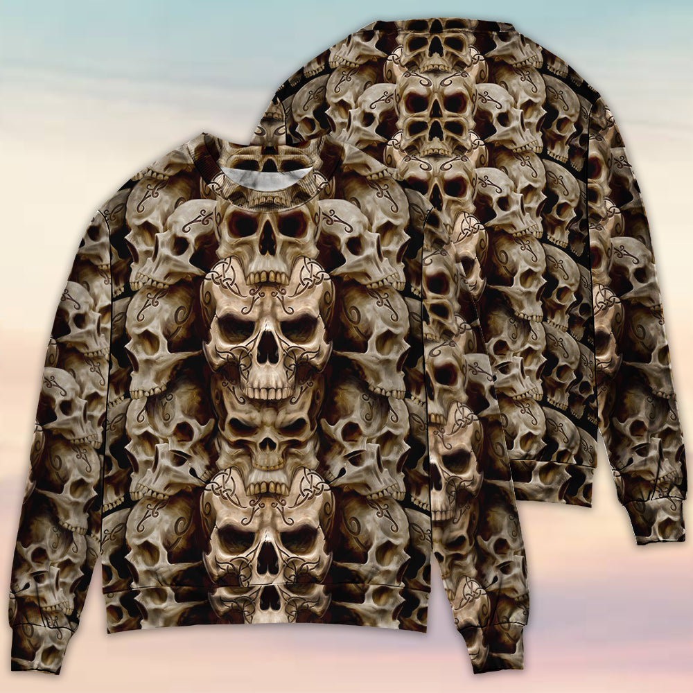 Skull Inner Darkness Sweater For Alternative Outfits Seasonal Events And Everyday Comfort