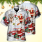 Watercolor Christmas Gift Snow Hawaiian Shirt For Summer Events And Casual Outdoor Wear