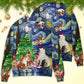 Christmas Cat Playing In Starry Night Sweater For Festive Parties Family Photos And Comfortable Seasonal Wear