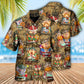 Funny Viking Map Nordic Hawaiian Shirt Pattern Detail For Weekend Trips