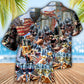 Wine Cheers Independence Day Hawaiian Shirt Design View For Casual Summer Styling