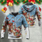 Christmas Gnome Playing Winter Holiday Hoodie For Christmas Events Holiday Travel And Comfortable Casual Outfits