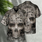 Vintage Skull Artwork Hawaiian Shirt Artwork View For Resort Wear