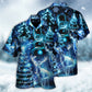 Deer Christmas Snowman Tree Glow Light Hawaiian Shirt Artwork View For Weekend Travel And Beach Style