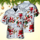 Christmas Santa Snow Mountain Hawaiian Shirt Fabric Pattern Detail For Thoughtful Gifting