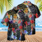 Black Floral Cat Hawaiian Shirt For Warm Weather Adventures And Everyday Comfort