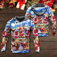 Christmas Santa Snowy Night Hoodie For Festive Celebrations Seasonal Trips And Relaxed Winter Wear