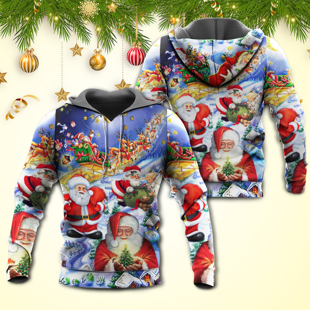 Funny Santa Holiday Hoodie For Festive Streetwear Winter Outings And Christmas Celebrations