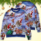Christmas Santa Story Night Gift Sweater For Festive Family Events Casual Wear And Holiday Gift Giving