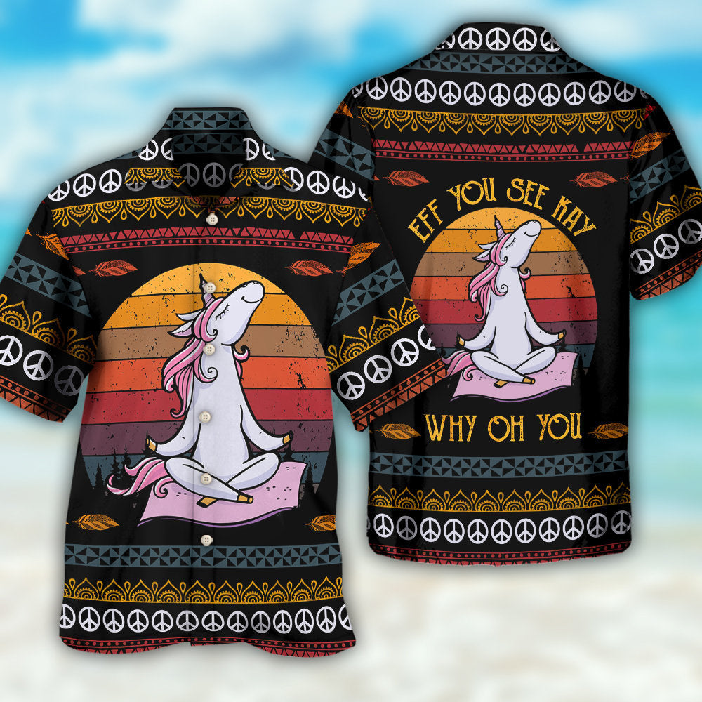 Unicorn Eff Kay Hawaiian Shirt Artwork View For Coastal Escapes And Resort Style
