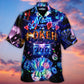 Neon Game Card Casino Slot Machine Jackpot Hawaiian Shirt For Coastal Adventures And Warm Weather Wear