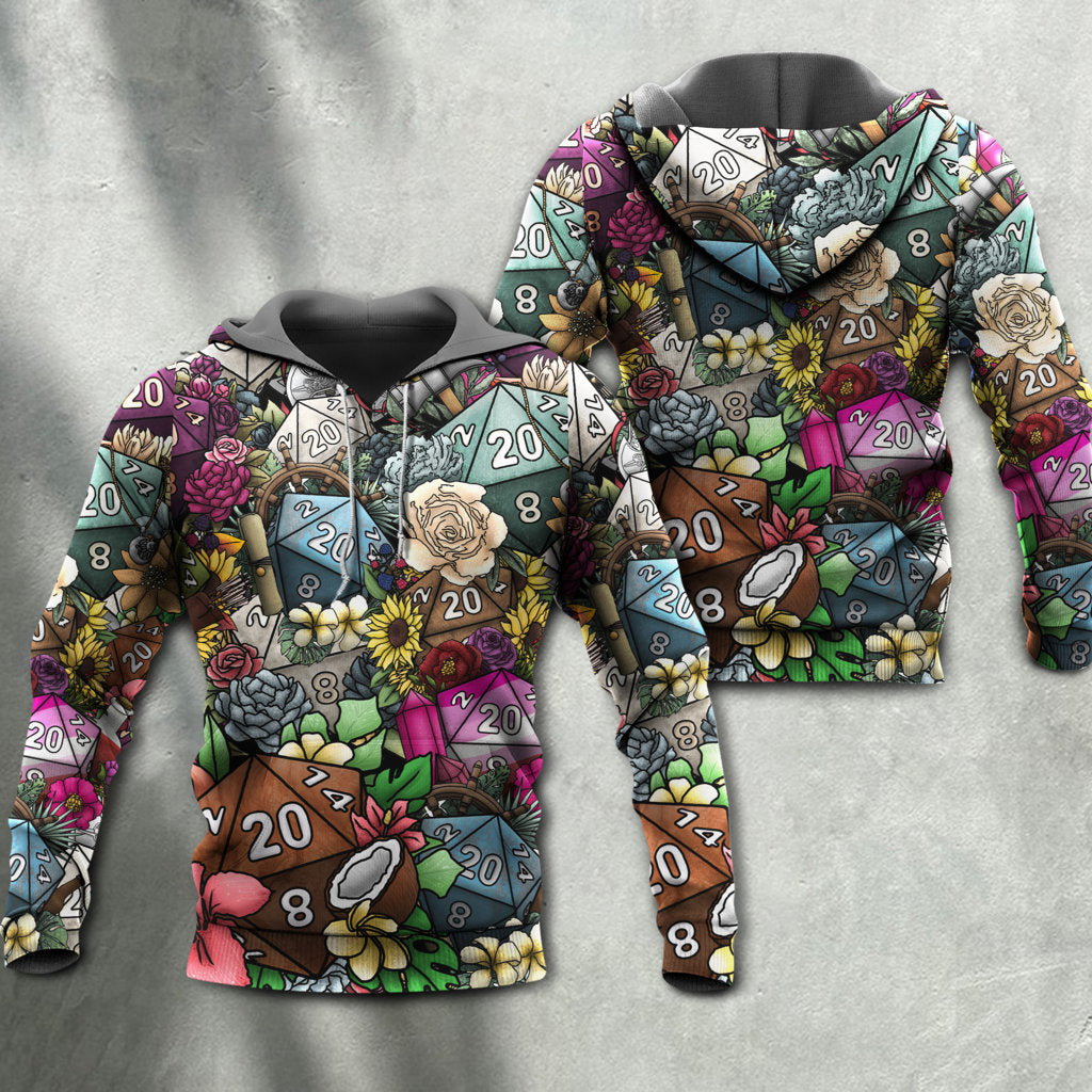 Hippie Dice Flower Hoodie For Colorful Outings Music Events And Everyday Style
