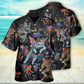 Cat Cupid Goldfish Heaven Hawaiian Shirt Pattern Detail For Summer Holidays And Outdoor Fun