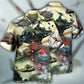 Military Creative Pattern Hawaiian Shirt All Over Print Detail For Tropical Vacations