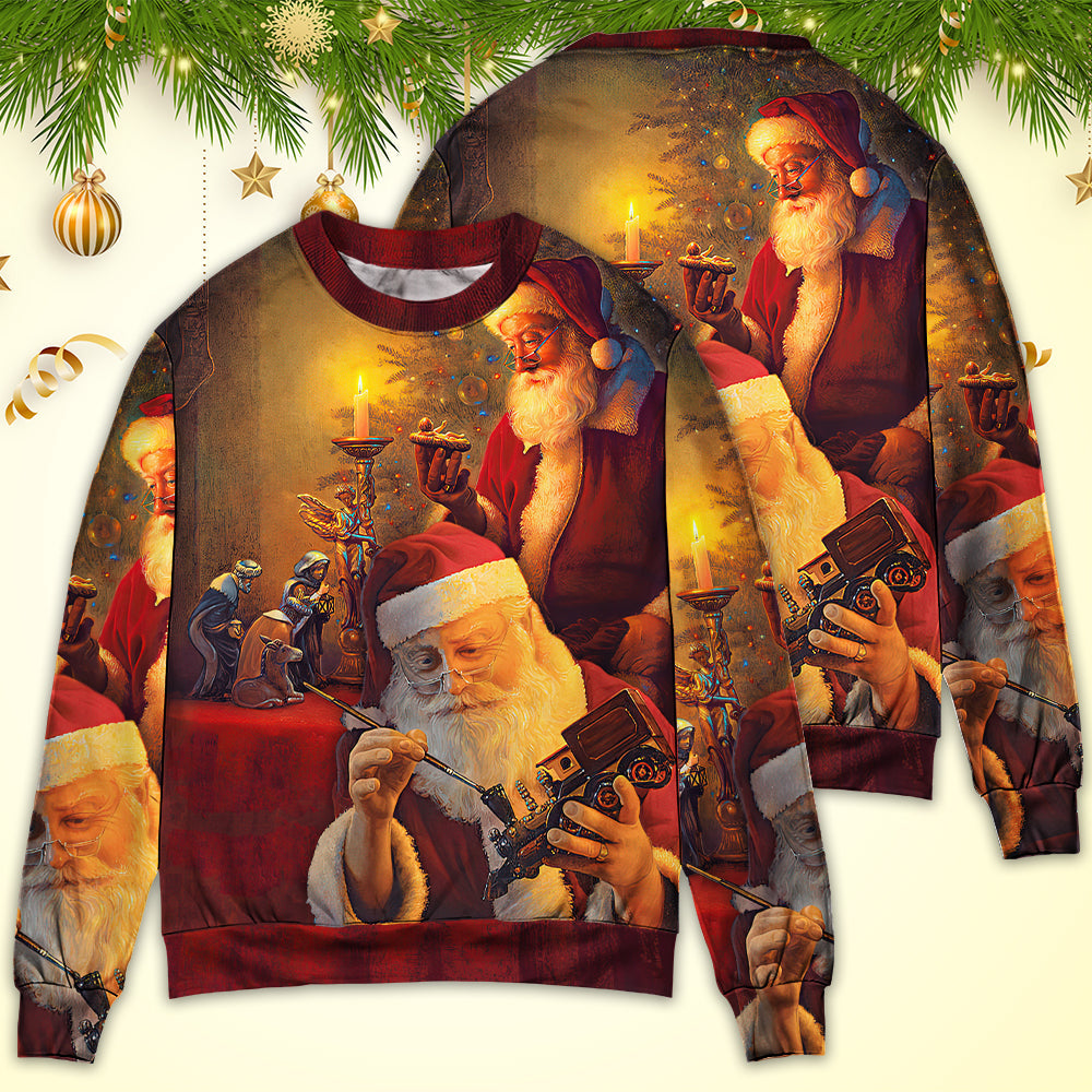 Christmas Santa Spirit Sweater For Winter Celebrations Family Events And Thoughtful Gifting
