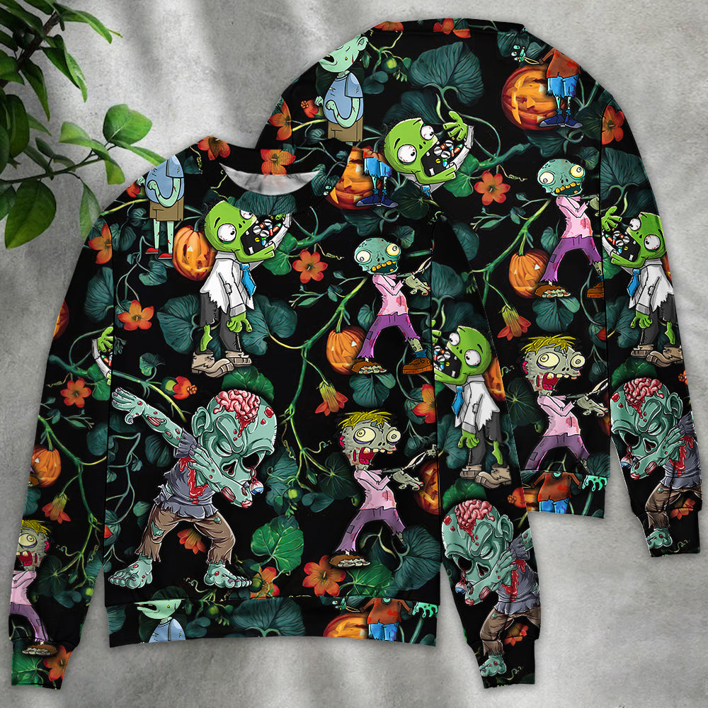 Halloween Tropical Pumpkin Fantasy Sweater For Alternative Outfits Seasonal Events And Everyday Comfort