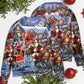 Christmas Santa Holiday Night Sweater For Holiday Travel Winter Outings And Cheerful Gift Giving