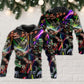 Neon Christmas Tree Snowman Hoodie For Christmas Events Holiday Travel And Comfortable Casual Outfits