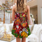 Santa Basketball Christmas Cheer V-Neck Sleeveless Cami Dress For Summer Events And Comfortable Everyday Style
