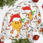 Christmas Hippie Groovy Santa Smile Face Sweater For Seasonal Parties Cozy Gatherings And Thoughtful Holiday Gifts