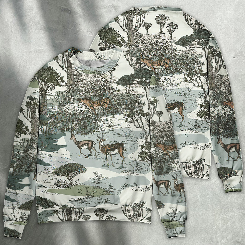 Hunting Wildlife Outdoor Sweater For Casual Wear Travel Holidays And Comfortable Everyday Styling