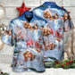 Festive Christmas Santa Gnome Hawaiian Shirt Resort Outfit View For Resort Wear