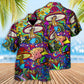 Bohemian Colorful Mushroom Hawaiian Shirt For Summer Events And Casual Outdoor Wear