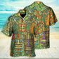 Tropical Tiki Mask Island Sur Board Palm Hawaiian Shirt For Warm Weather Adventures And Everyday Comfort