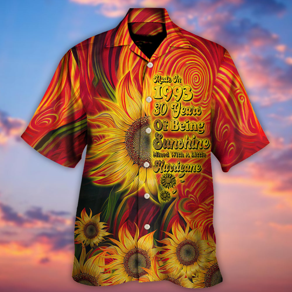 Sunshine Birthday Celebration Hawaiian Shirt Artwork View For Weekend Travel And Beach Style