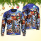 Christmas Santa Reindeer Gift Light Sweater For Family Gatherings Winter Travel And Everyday Seasonal Comfort