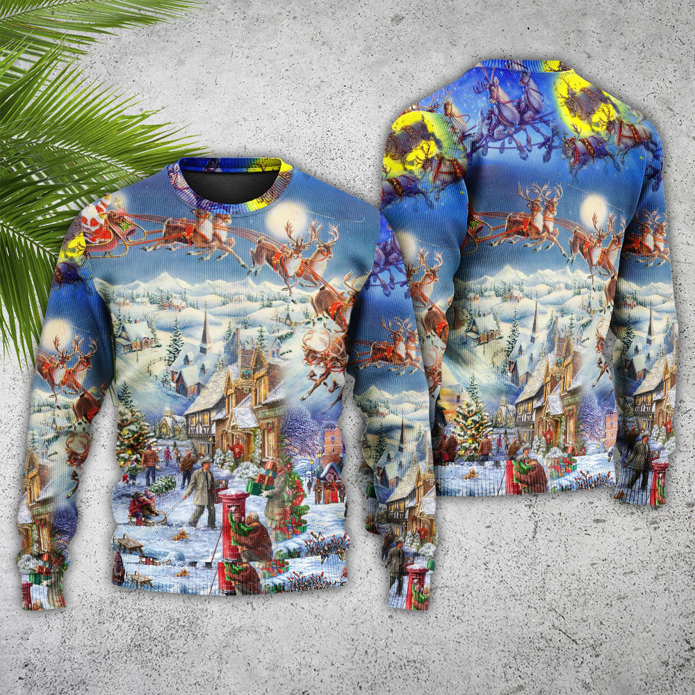 Christmas Playful Santa Holiday Sweater For Winter Celebrations Family Events And Relaxed Seasonal Styling