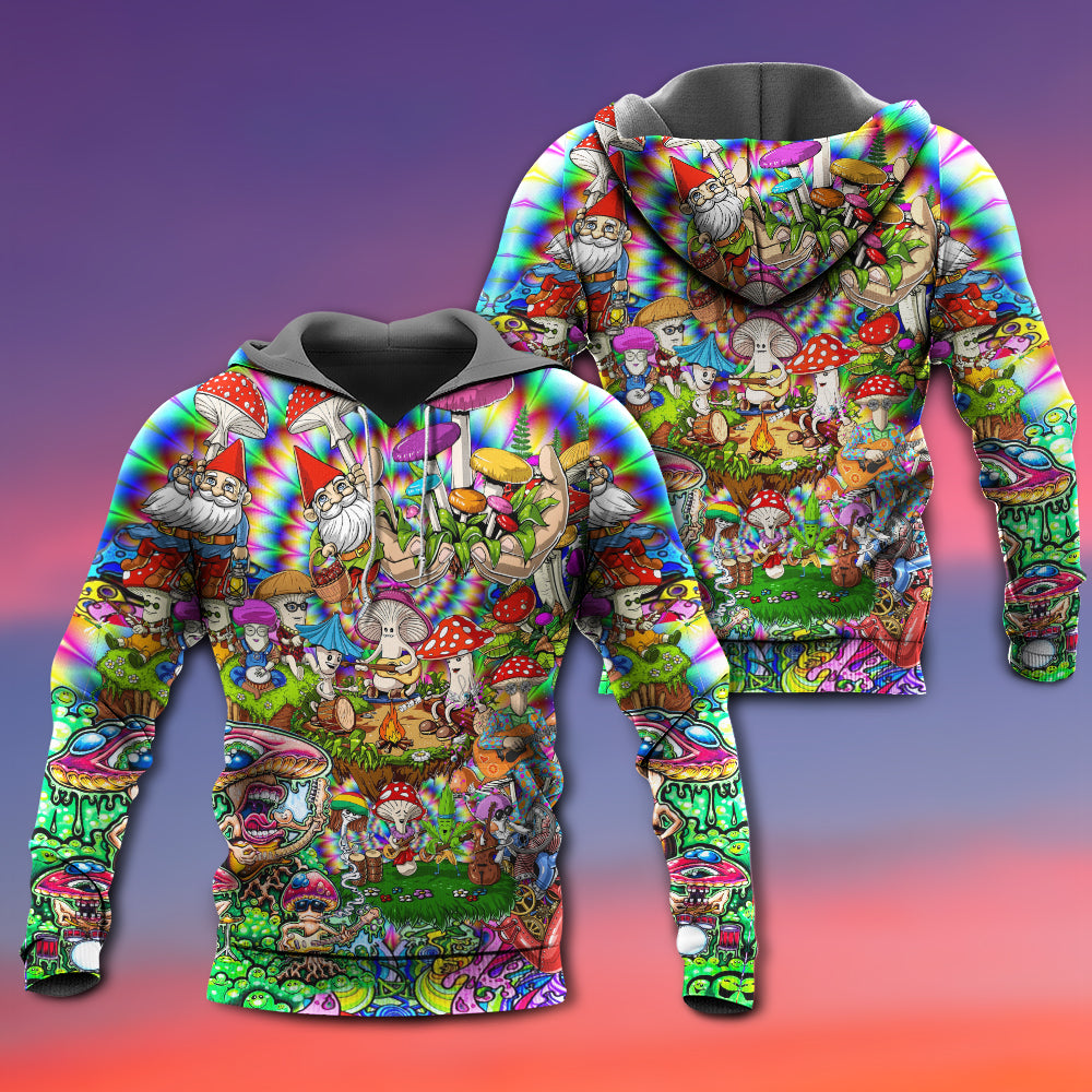 Hippie Mushroom Music Life Band Hoodie For Music Inspired Outfits Festivals And Relaxed Everyday Wear