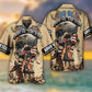 Veteran Army American Home Free Brave Hawaiian Shirt Pattern View For Relaxed Warm Weather Outfits
