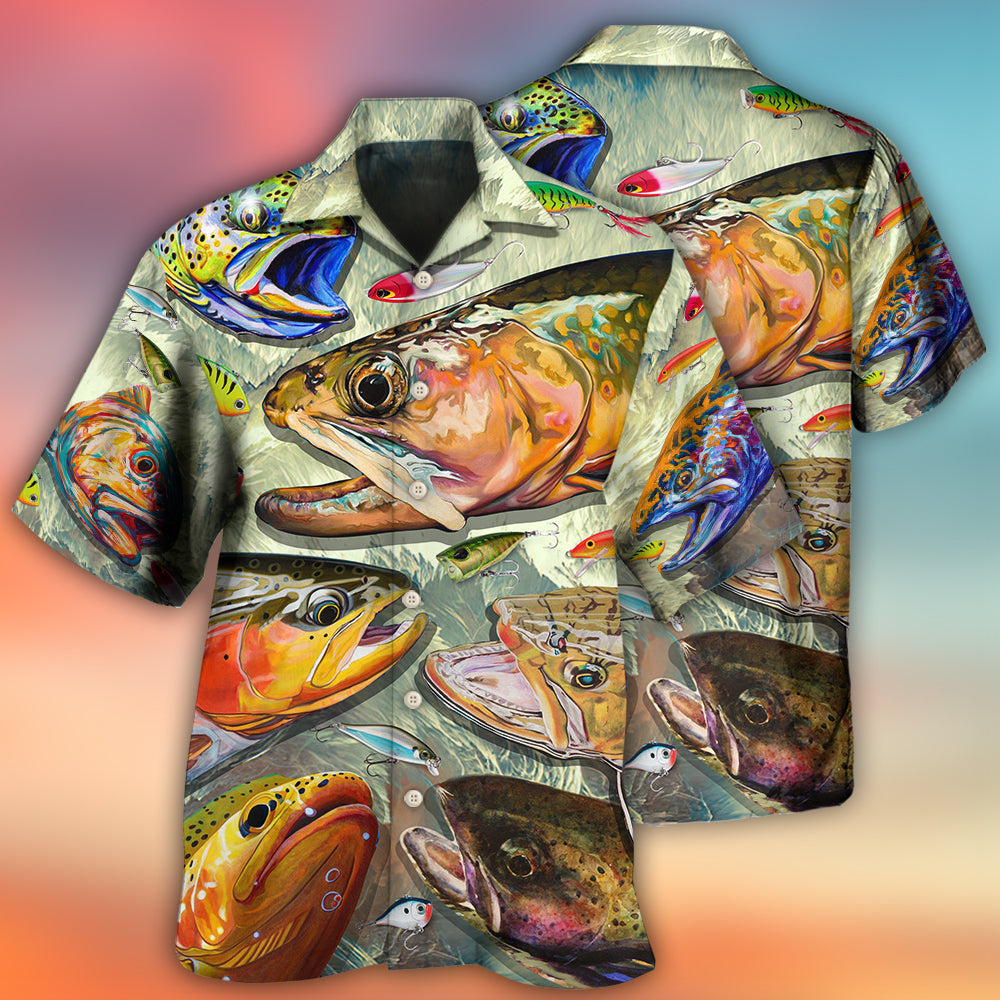 Fishing Weekend Humor Hawaiian Shirt Artwork View For Coastal Travel