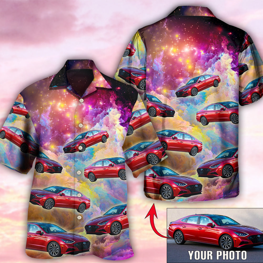 Car Various Custom Photo Hawaiian Shirt For Resort Getaways And Comfortable Summer Activities